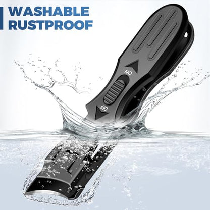 Toenail Clippers for Thick Toenails and Ingrown Nails | Heavy Duty Nail Clippers for Men with Wide Jaw Opening, Anti-Splash Slanted Curved Ingrown Toenail Clippers Nail Cutters - color: Black Slanted Nail Clippers