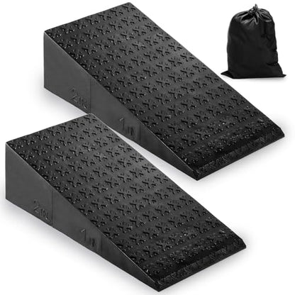 Yarlung 2 Pack Squat Wedge Block, Non-Slip Slant Board for Heel Elevated Squat, Calf Stretch, Home Gym, Enhance Mobility and Strength Performance