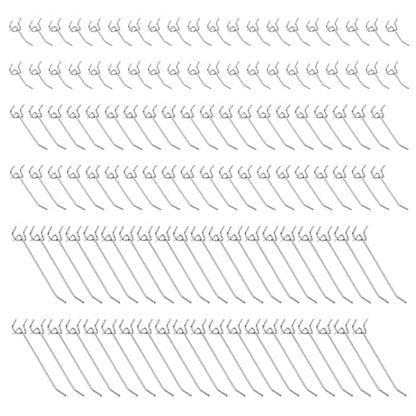 120pcs Pegboard Hooks Peg Board Shelving Hooks Peg Board Hook for Hanging Stainless Steel Hanging Boards Pegs Wall Display Hook Bulk Pegs Boards Tool Hangers for Garage Craft Room Kitchen Store