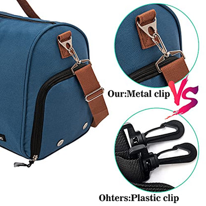 Sports Gym Bag with Shoe Compartment&Wet Pocket,Travel Duffel bag,Weekend Bag,Workout Bag Suitable for Men and Women - color: blue