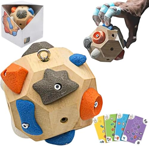 Handmade climbing hold - 3D climbing training balls designed to enhance strength and precision, finger training tools for climbers, mountaineering gifts for climbing challenges