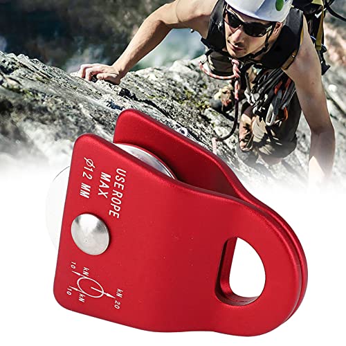 Metal Climbing Pulley Side Swing for Rock Climbing RED 2000KG