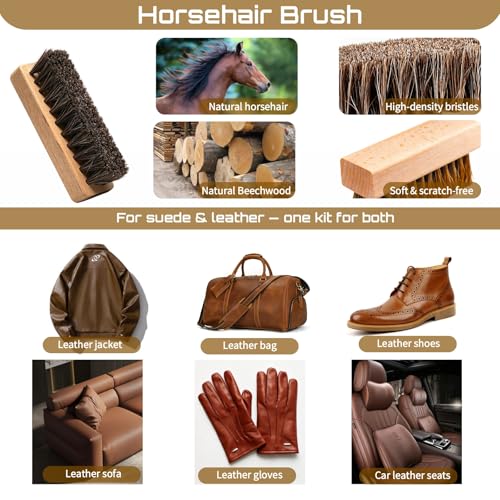 4Pcs Suede Brush and Eraser Set for Shoe Cleaning | Nubuck Boot Care, Suede Jacket Care