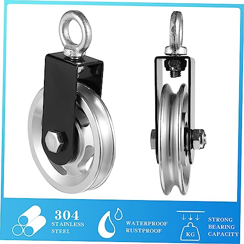 Strength Training Accessories Bearing Lifting Pulley Stand Silent Wheel Design