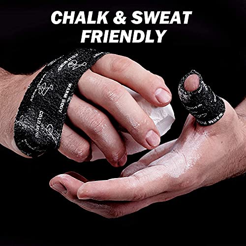 WARM BODY COLD MIND 1.85" Weightlifting Thumb Tape - Hook Grip Tape for Powerlifting, Cross Training, Gym Tape, Workout, Weight Lifting Tape, Athletic Finger Wrap (Mix V2 3 Rolls) - color: 3 Rolls Mix V2