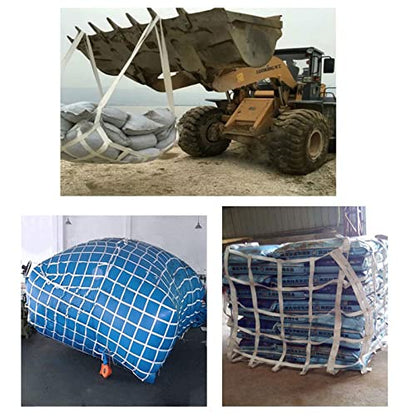 Climbing Cargo Net Heavy Duty,Ninja Net,Rope Ladder for Kids Outdoor Treehouse Backyard Playground Indoor Obstacle Webbing Net for Swing Set Jungle Gym Accessories for Slacklines,White - size: 3x5ft/0.9x1.5m