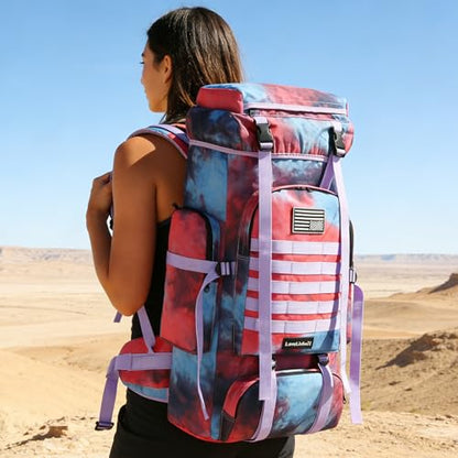 Hiking Backpack for Men 70L/100L Camping Backpack Military Rucksack Molle 3 Days Assault Pack for Climbing | Camping Backpack - color: 70l-nebula