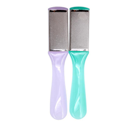 Dual Sided Foot File 6.69 Inch Pedicure Rasp with Mesh and Sandpaper for Foot Care Callus Scraper Cracked Heel Maintenance 2 Pack