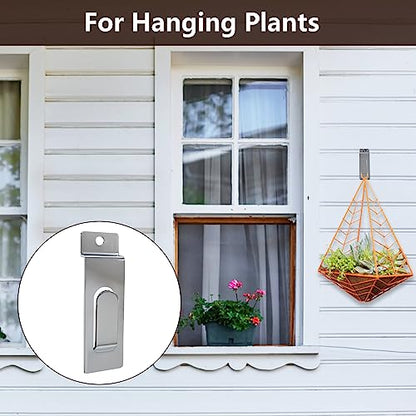 Slatwall Utility Hooks, 10pcs Metal Notch Picture Display Hooks Commercial Slatwall Picture Hook Hangers Painting Hook for Photo Frame Painting Arts Center Slat Panel (Silver) - color: Silver