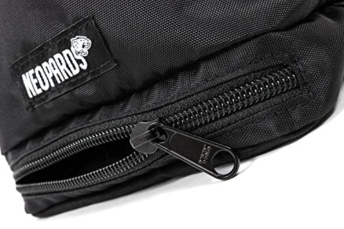 Drawstring Chalk Bag | Highend Rock Climbing Chalk Bag for Bouldering, Weightlifting, Gymnastics | Chalk Pouch with Waist Belt and Zippered Bottom Pocket To Securely Hold iPhone and Valuables