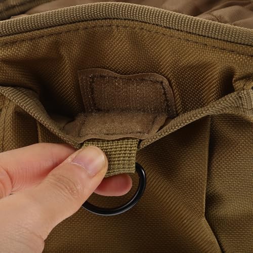 HANABASS Outdoor Utility Pouch Waist Pack Lightweight Adjustable Mini Fanny Pack Drawstring Chalk Bag Made of Sturdy Oxford Cloth for Camping and Climbing