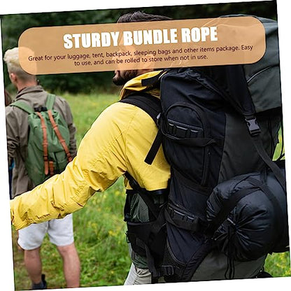 UKCOCO 2Pcs Sturdy Bundle Straps Tie Down Fastener Webbing Belt for Securing Bags Tents Yoga Mats High Strength Load Bearing Capability