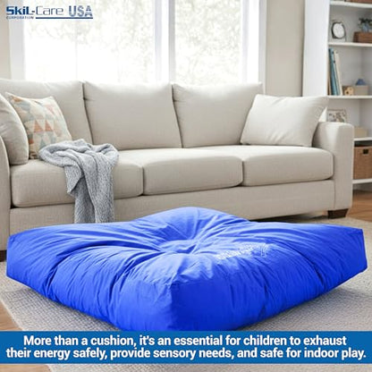 Skil-Care Crash Pads for Kids Sensory, High-Density Foam Crash Mat, Nylon | Water-Resistant Cover Crash Pads with Mesh Vents from 3x4ft to 8x8ft for Daily Use in Sensory Rooms, Schools, Clinics, Home - size: 6x8 Feet