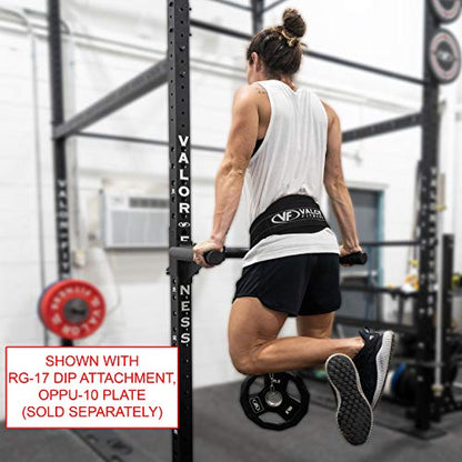 Valor Fitness Dip Belt – Heavy-Duty Weight Lifting Belt with Chain for Weighted Dips, Pull-Ups, Squats & Core Exercises, Black, One Size Fits All
