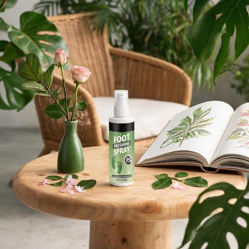 Shoe Spray Deodorizer 60ml Long-Lasting Powerful Elimination | Shoe Refresher Spray for Leather Boots Footwear Tennis Hockey Closet Home Sneaker