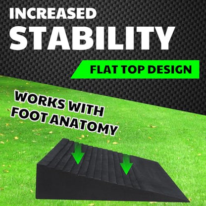 Pangda Squat Wedge Block Slant Board Incline Board 25.4 x 9.3 x 2.6 Inch Deadlift Platform Squat Stand Heel Wedge for Exercise Equipment for Weightlifting Stretching Training Fitness Exercise