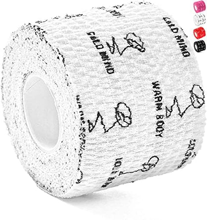 WARM BODY COLD MIND 1.85" Weightlifting Thumb Tape - Hook Grip Tape for Powerlifting, Cross Training, Gym Tape, Workout, Weight Lifting Tape, Athletic Finger Wrap (White 3 Rolls) - color: 3 Rolls White