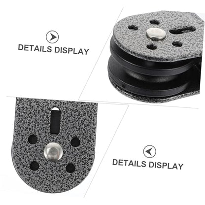 Kisangel 2pcs Bearing Pulley Fitness Equipment for Home Workouts Heavy Duty Mute Wheel with Bolts Smooth Sliding Lifting Pulley for Indoor and Outdoor Use