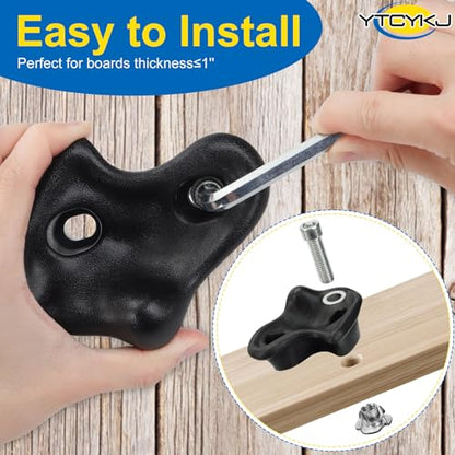 10PCS Rock Climbing Holds for Climber,Large Adult Rock Climbing Stones | with Mounting Hardware for Indoor Outdoor Rock Climbing Wall,Perfect for Family Fun & Exercise