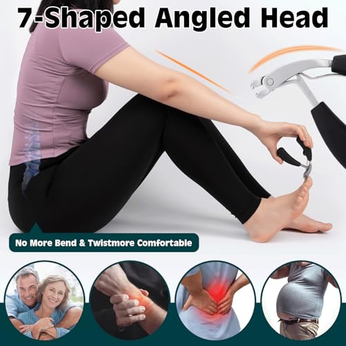Heavy Duty Toenail Clippers for Thick Ingrown Nails Fingernail Set | Ultra Sharp All-IN-ONE Kit: 15% Thicker Premium Sturdy Podiatrist Toe Nail Care Tools. Perfect Grooming Gifts with Case - color: Black, size: 8-Pack