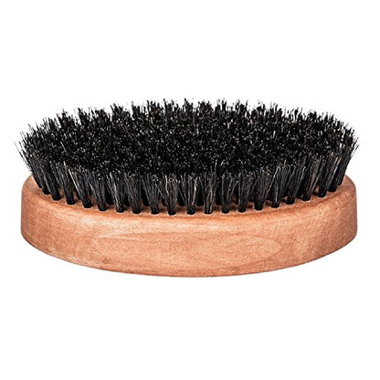 Fendrihan Genuine Boar Bristle and Pear Wood Military Hair Brush, Made in Germany MEDIUM STIFF BRISTLE - color: Light Brown