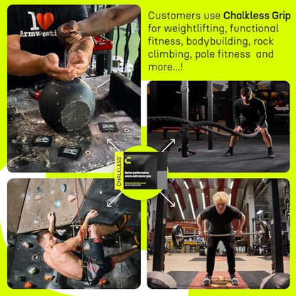 Chalkless Grip Enhancer - Premium Liquid Chalk Alternative & Less Mess Hand Chalk for Weightlifting, Powerlifting, Yoga, Gaming, Climbing, and More, Non-Toxic Long-Lasting & Reliable - style: 0.3 Gram (5 Pack)