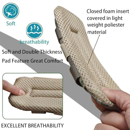 2 Pack Soft Breathable Shoulder Strap Pad guitar strap pad Tactical Vest Shoulder Pad,Mesh Pads with Tactical Gear - color: Camo