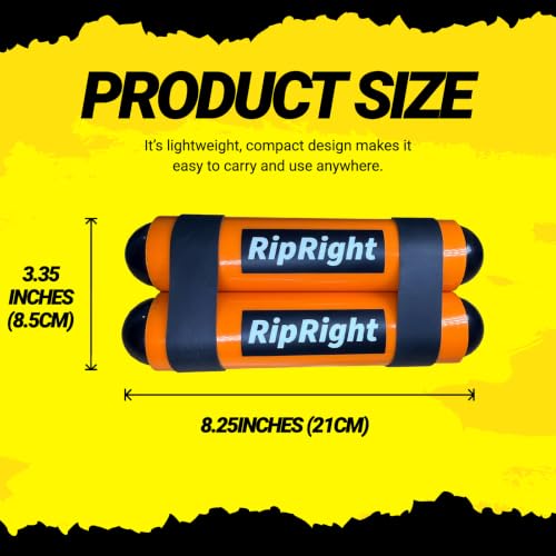 Premium RipStick Pillz, Workout Equipment for Joint Rehab, Shoulder Strength, Resistance Training, and Muscle Building, with 6 Adjustable Resistance Bands - color: Orange/Black