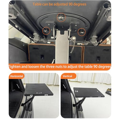 ITrims Storage Molle Panel Modular for Vehicle SUV Car Accessories Interior Trunk Organizer Rear Cargo Rack Basket Shelf Luggage Storage Carrier Hanging Boards Camping Table (A) - style: A