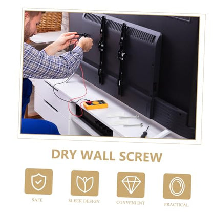 10Sets Mounting Hardware Kit with Concrete Wall Anchors and Screws for Easy Installation Reliable Support for Stands and Drywall Applications