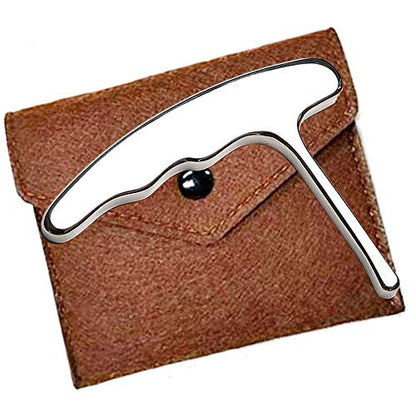 Stainless Steel Trigger Point Massage Tool-Deep Tissue Massage- Reflexology Acupressure Massage Tools for Myofascial Release Relief Pain | Ergonomic stainless steel pressure arm targets muscle knots and hard-to-reach areas with less hand strain