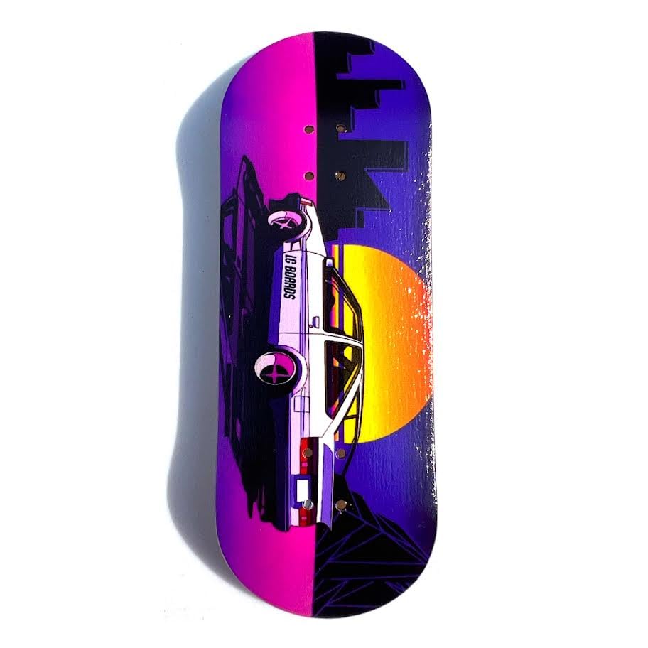 Generic LC Boards Fingerboard 98X34 Complete '86 Graphic Foam Grip Tape, Silver