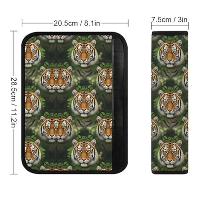 2PCS Animal Tigers Car Seat Belt Pad Universal Fit Seat Belt Covers Cushion for Kids, Car Seats Pushchair Strollers High Chair Pushchair, Easy Install (No Tool) - color: Pattern 741