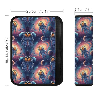 Universal Soft and Comfortable Seat Belt Shoulder Pad for Adult Use, Most Cars, 1 Pair Capybara Astronaut Harness Pads Strap Anti-Slip Pad - color: Pattern 763
