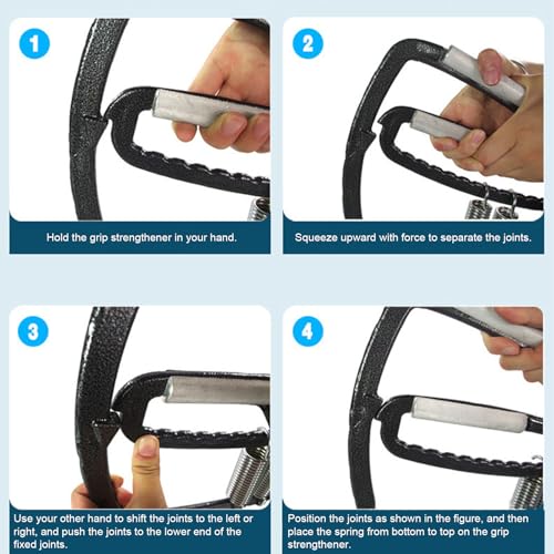 Grip Strengthener Rehabilitation Strengthening | 50-1000lb Heavy Forearm Exerciser Heavy for Men Women Seniors Athletes Patients Work Gym Home Climbing Tennis Boxing Travel