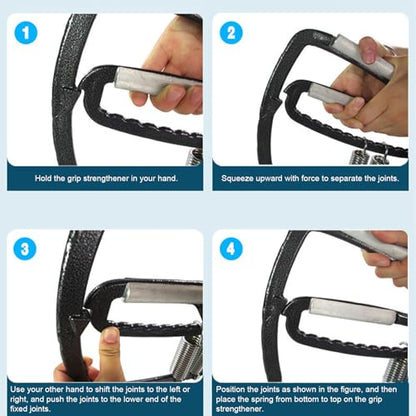 Grip Strengthener Rehabilitation Strengthening | 50-1000lb Heavy Forearm Exerciser Heavy for Men Women Seniors Athletes Patients Work Gym Home Climbing Tennis Boxing Travel