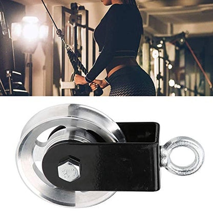 Fitness Equipment Bracket Stainless Steel Pulley Mute Hanging Wheel DIY Accessory