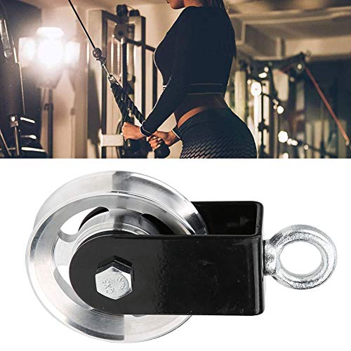 Stainless Steel Pulley Mute Hanging Wheel DIY Accessory for Fitness Equipment Bracket