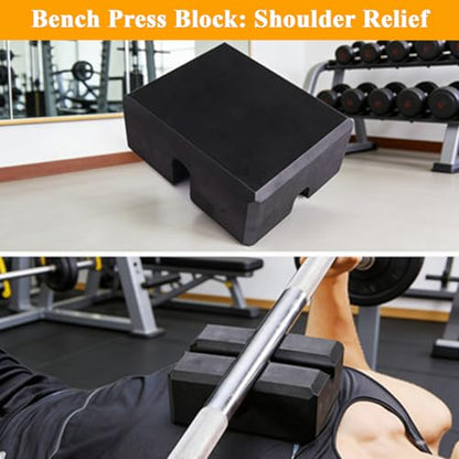 Bench Press Block Improve Single Training Assistant Foam Pad Brisk for Bench Board Home Gym Workout Fitness