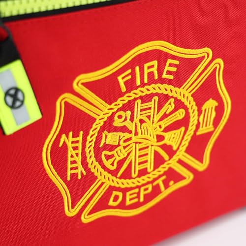 Lightning X Value Firefighter Turnout Gear Bag w/Maltese Cross - color: Red