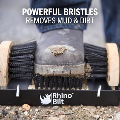 Boot Scraper, Outdoor Shoe Scrubber Cleaner, Heavy Duty Boot Brush, Deluxe Extra Wide