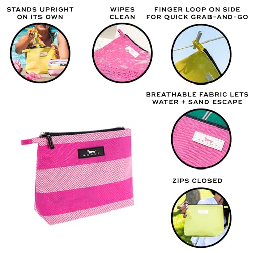 SCOUT Go Getter Pouch, Breathable Water-Resistant Fabric, Convenient Finger Loop - color: Playa Pink