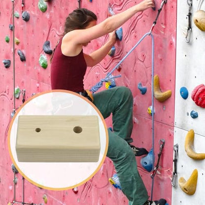 Rock Climbing Holds Climbing Board Rungs Fingerboard Blocks in Wooden Material Suitable for Forearm Fitness Climbing Gyms - size: 15cmx9cmx8cm