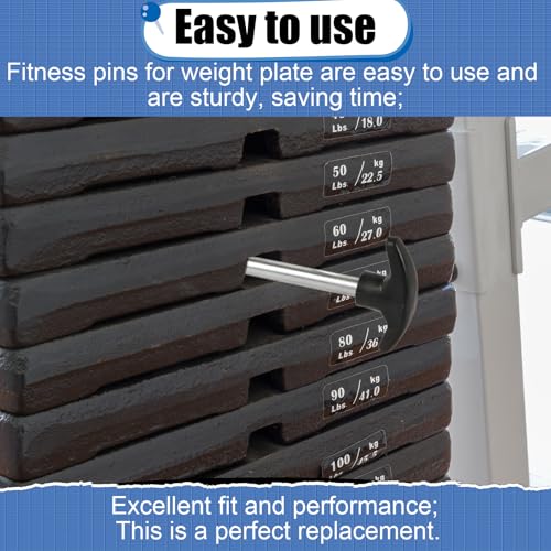 NQEUEPN Weight Stack Pin Locking Space Universal Selector Loading Pin for Home Gym Exercise Machine Accessories - size: 4.4 "