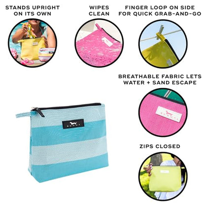 SCOUT Go Getter Pouch, Breathable Water-Resistant Fabric, Convenient Finger Loop - color: Aloha Aqua