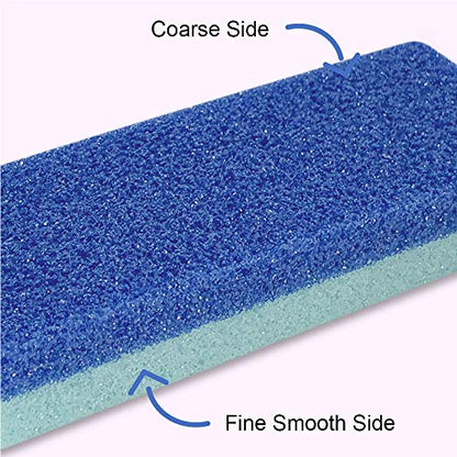 Maryton Foot Pumice Stone for Feet Hard Skin Callus Remover and Scrubber (Pack of 4) (Blue) - style: Classic Blue
