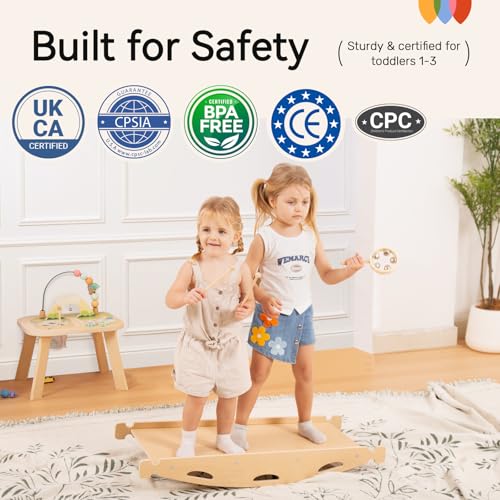 WINGYZ Pikler Triangle Set, Montessori 8-in-1 Foldable Climbing Set | Reversible Animal Slide, Patent-Protected Jungle Gym, Safe 2.35in Gap, ASTM F963 Standards for Toddlers 18M-5Y, Teak - color: Teak