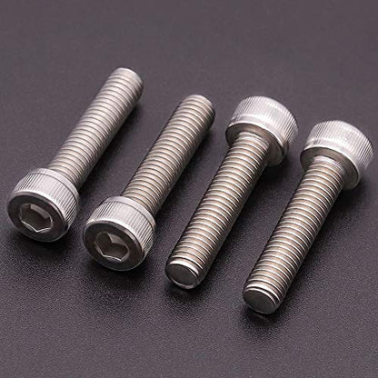1/4"-20 x 5/8 inch Stainless Socket Head Cap Screws, 304 Stainless Steel 18-8, Allen Hex Drive, Full Thread Coverage, 30 Pack - size: 1/4-20 x 5/8"