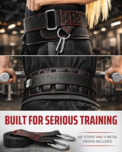THEFITGUY Ultimate Dip Belt & Dumbbell Straps Bundle – For Loading Plates, Dumbbells & Barbells | Secure Fit, Horizontal Weight, Built for Heavy Dips & Squats