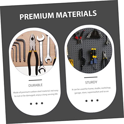 Homoyoyo Heavy Duty Hardware Storage Hanging Board Office Peg Board Organizer Tool Hooks for Garage Wall